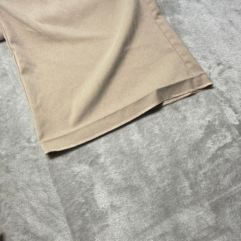 Abercrombie & Fitch Women Beige Wide Leg Pleated Dress Trousers Sz L Casual Chic - Picture 13 of 16